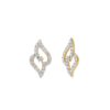 Angle wings diamond ear studs