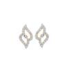 Angle wings diamond-ear studs