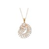 Blooming Curves Diamond Pendant