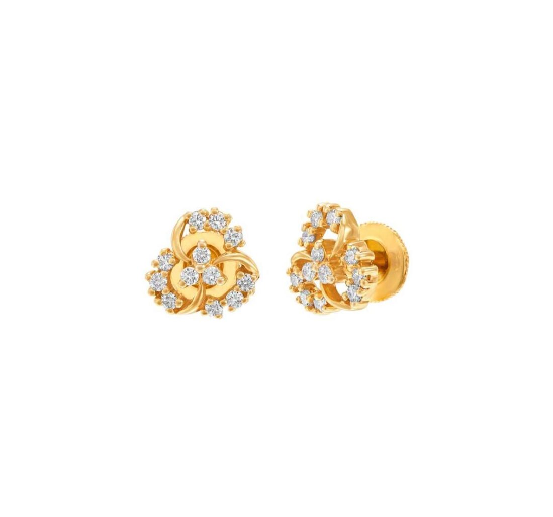 Clover cove diamond ear studs