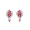 Coruntine Ruby and-diamond stud