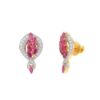 Coruntine Ruby and diamond stud