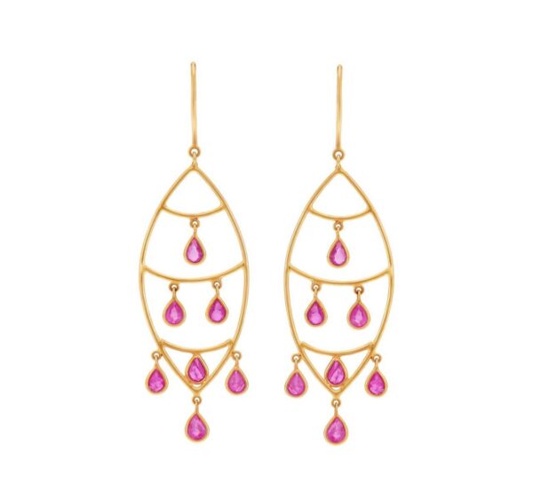 Crimsion swings ruby-earrings