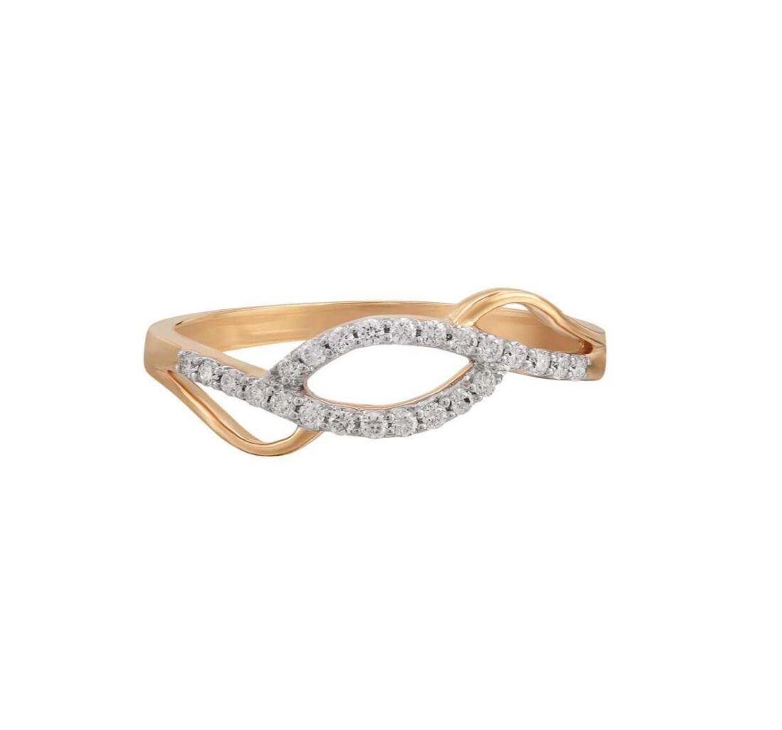 Entwined Sparkle diamond ring