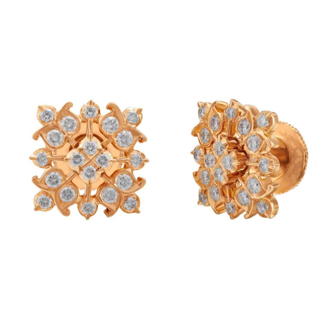 Geometric Gems Diamond Stud