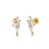 Gleaming grass diamond earring-side