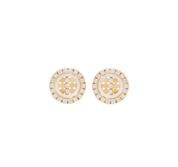 Gold and-gleam gold earrings