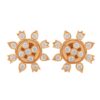 Jewelled wheels diamond-stud earrings