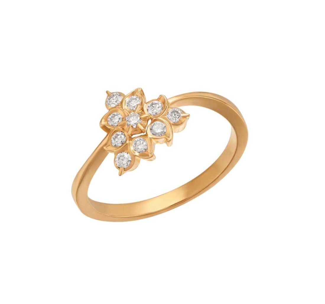 Mango Harvest diamond ring-tilted