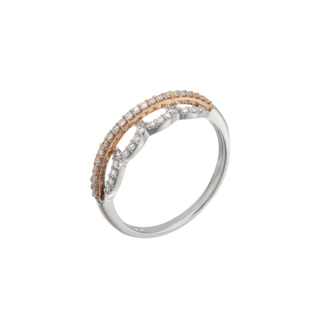 Naipers two tone ring-tilted