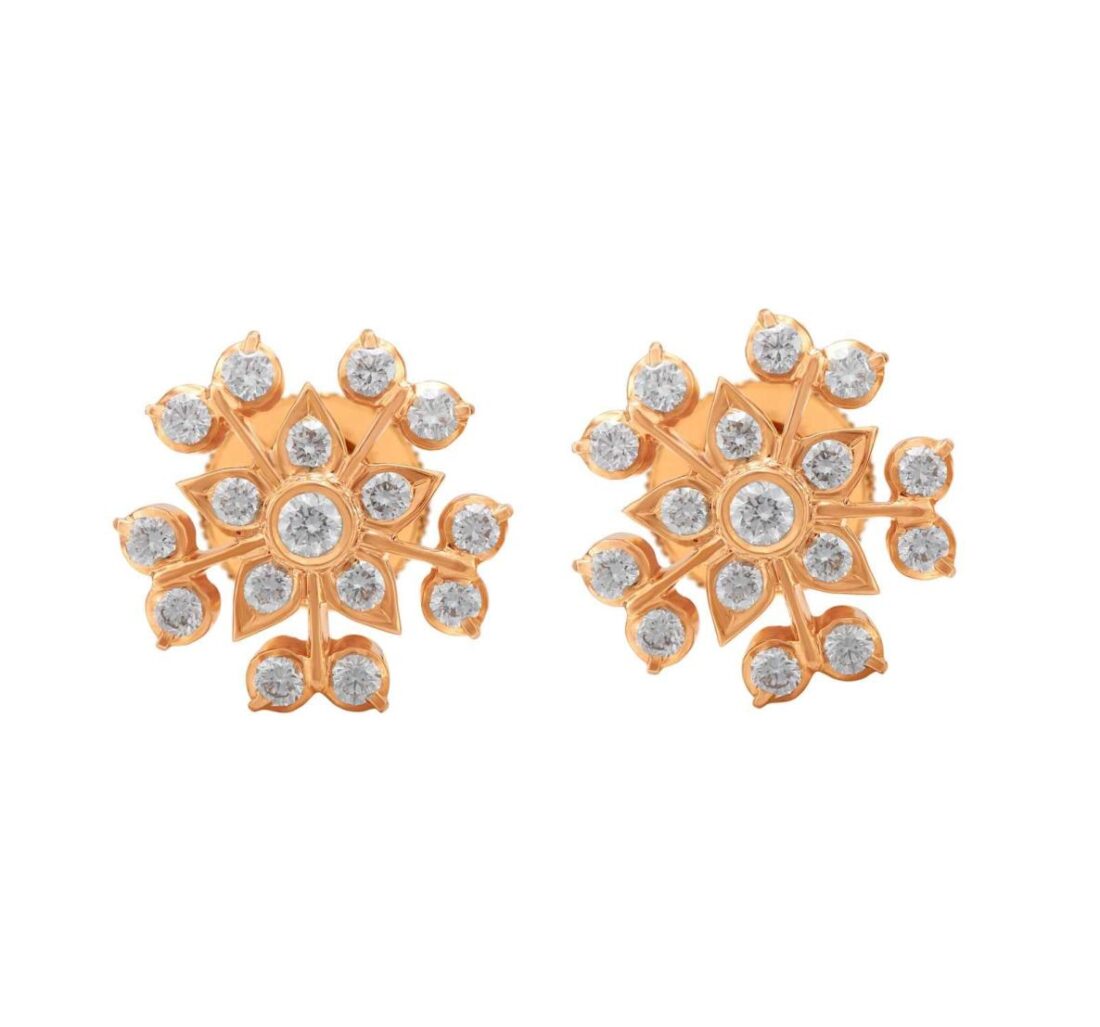 Penta bloom Diamond-Stud