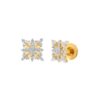 Snowflake diamond ear studs