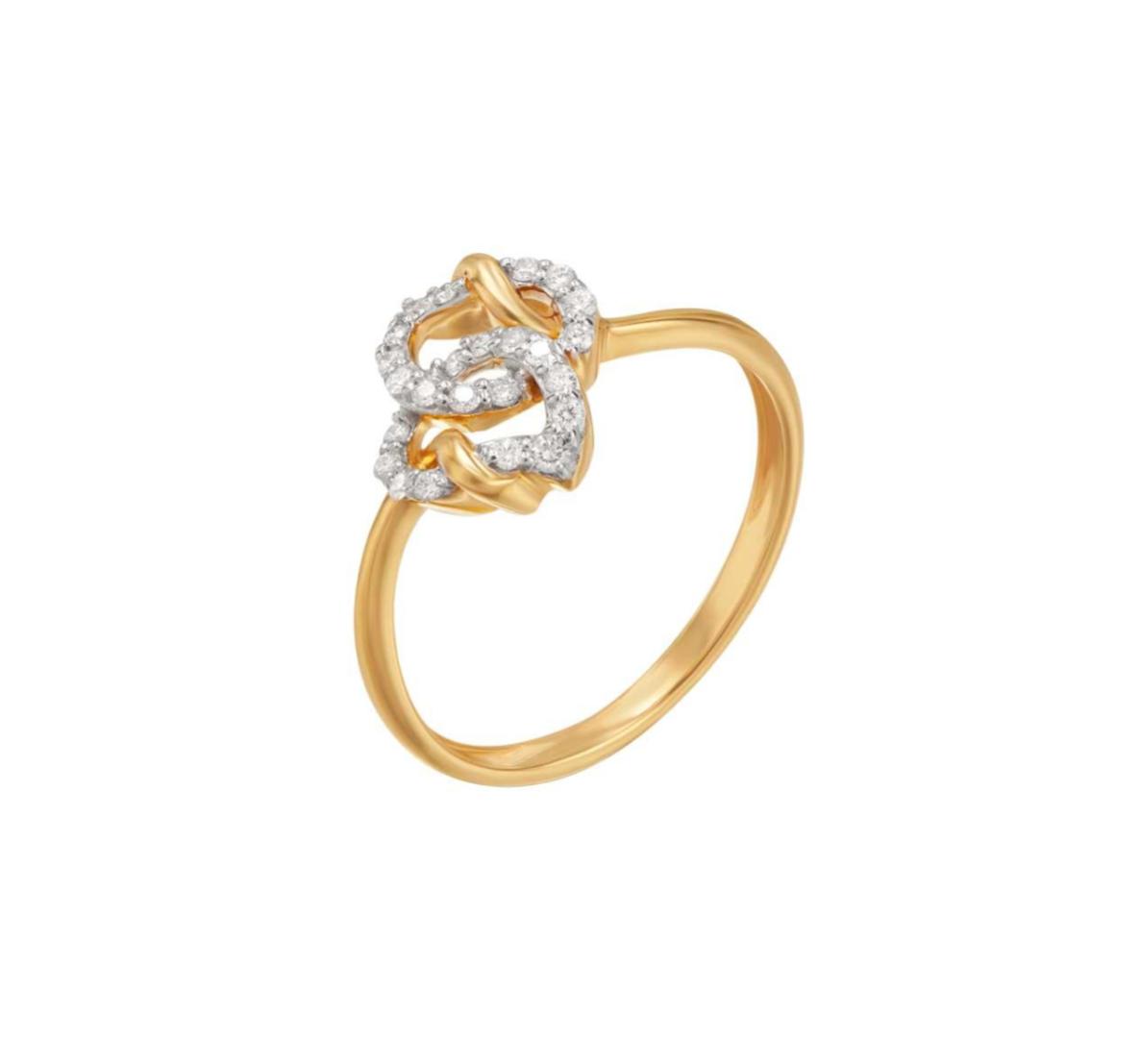 intertwined diamond ring-tilted