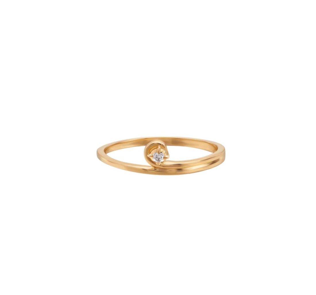 single diamond ring elegant daily wear