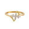 triadic blossom diamond ring