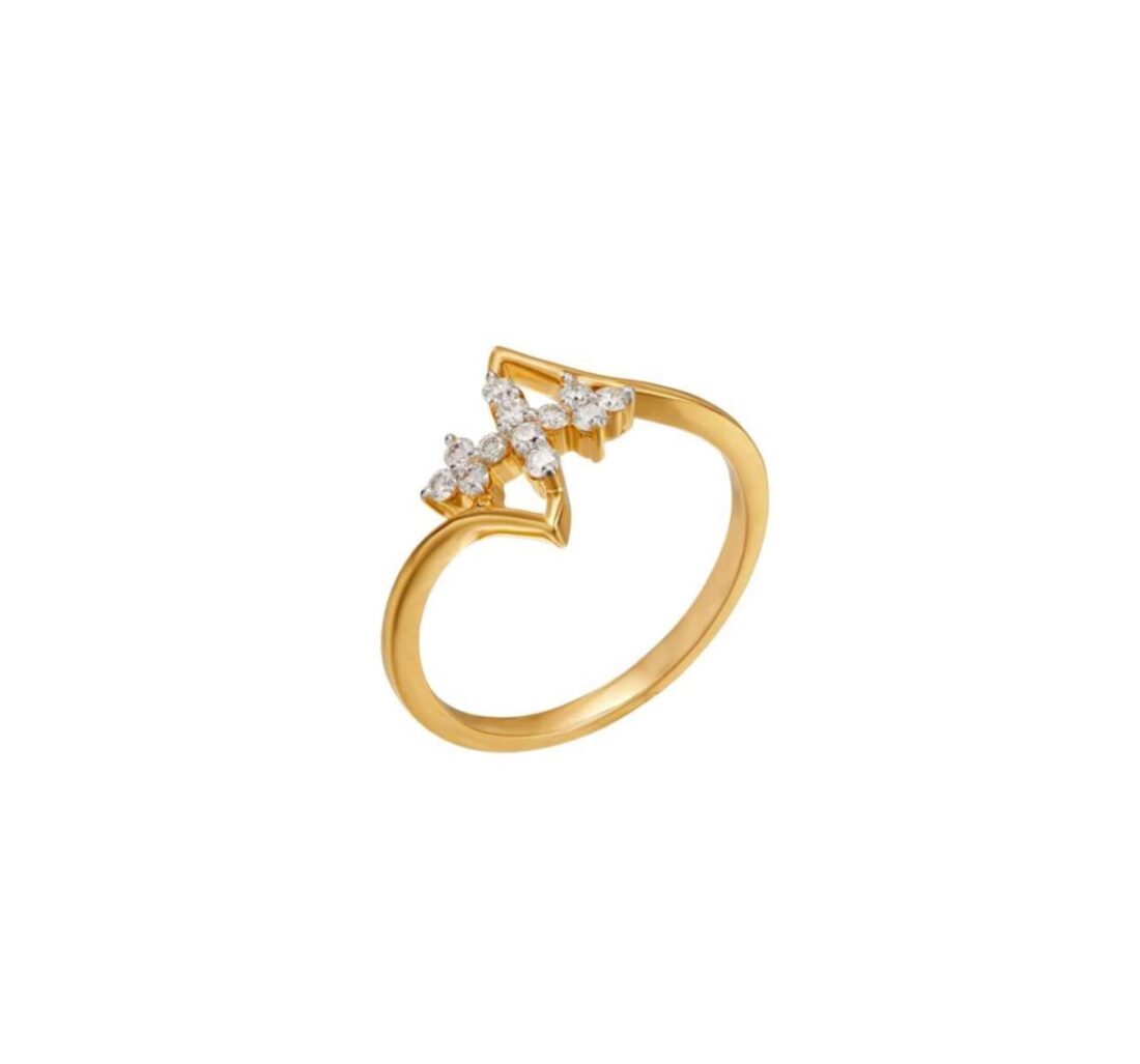 triadic blossom diamond ring-tilted