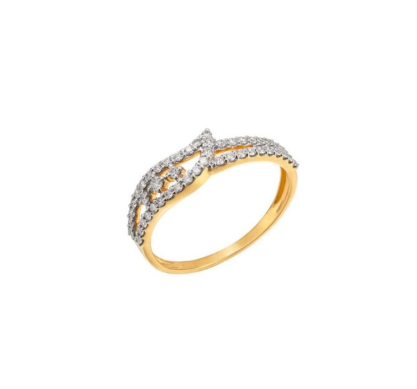 waves diamond ring-tilted